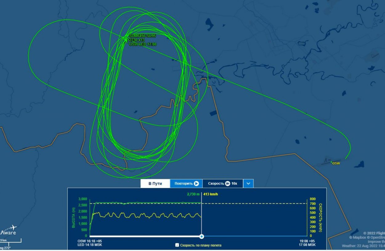 Самолет Орск — Санкт-Петербург, который пробыл в воздухе почти 3 часа,  приземлился - Орск: Orsk.ru