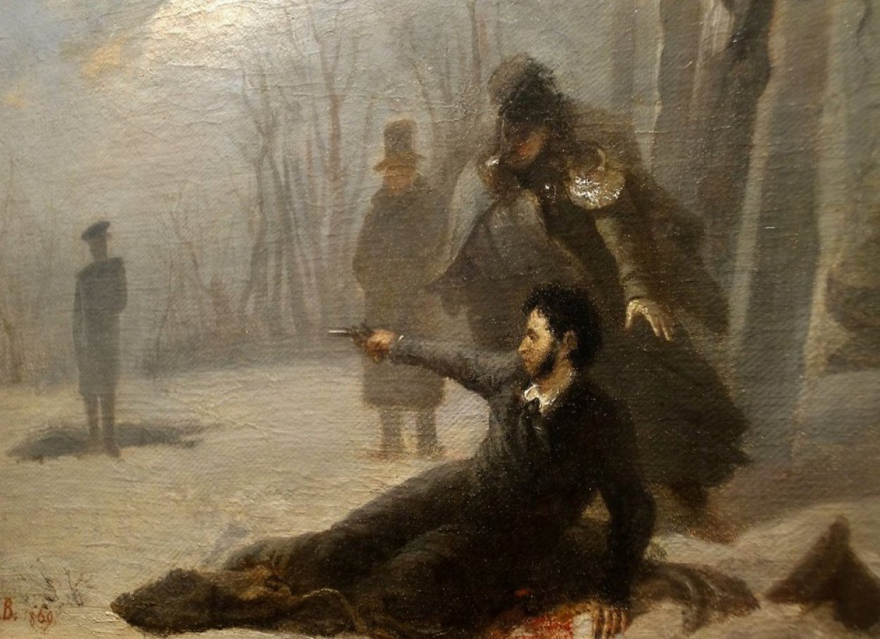 смерть пушкина фото