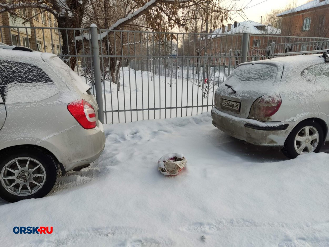 следом за мужчиной, который «нагадил» у припаркованных машин, то же самое  сделала женщина - Орск: Orsk.ru