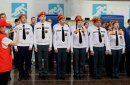 Школьники и студенты соревновались в скорости и слаженности действий при чрезвычайных ситуациях. Фото: ORSK.RU