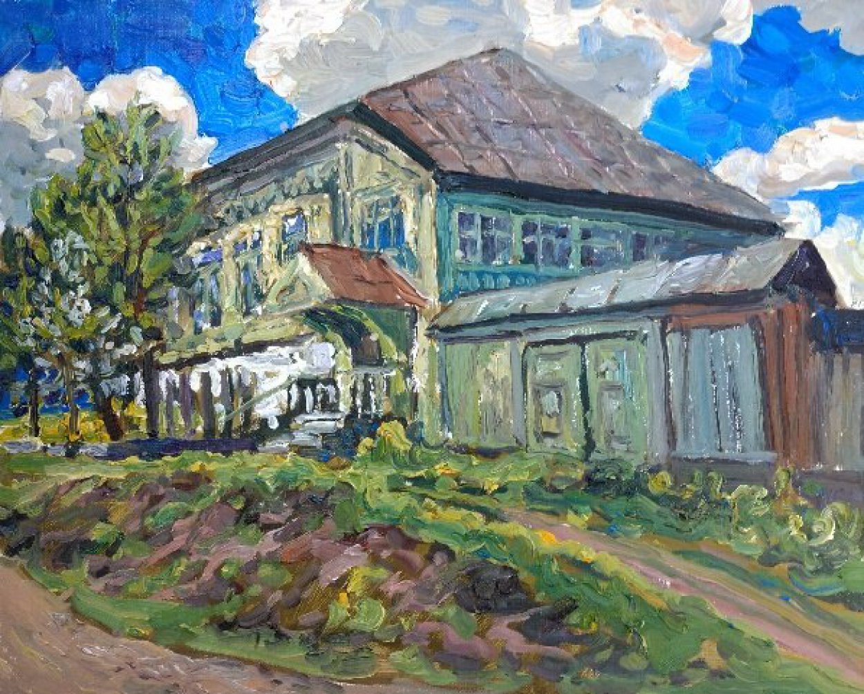 Работа О.П. Китаева «Отчий дом», 2022