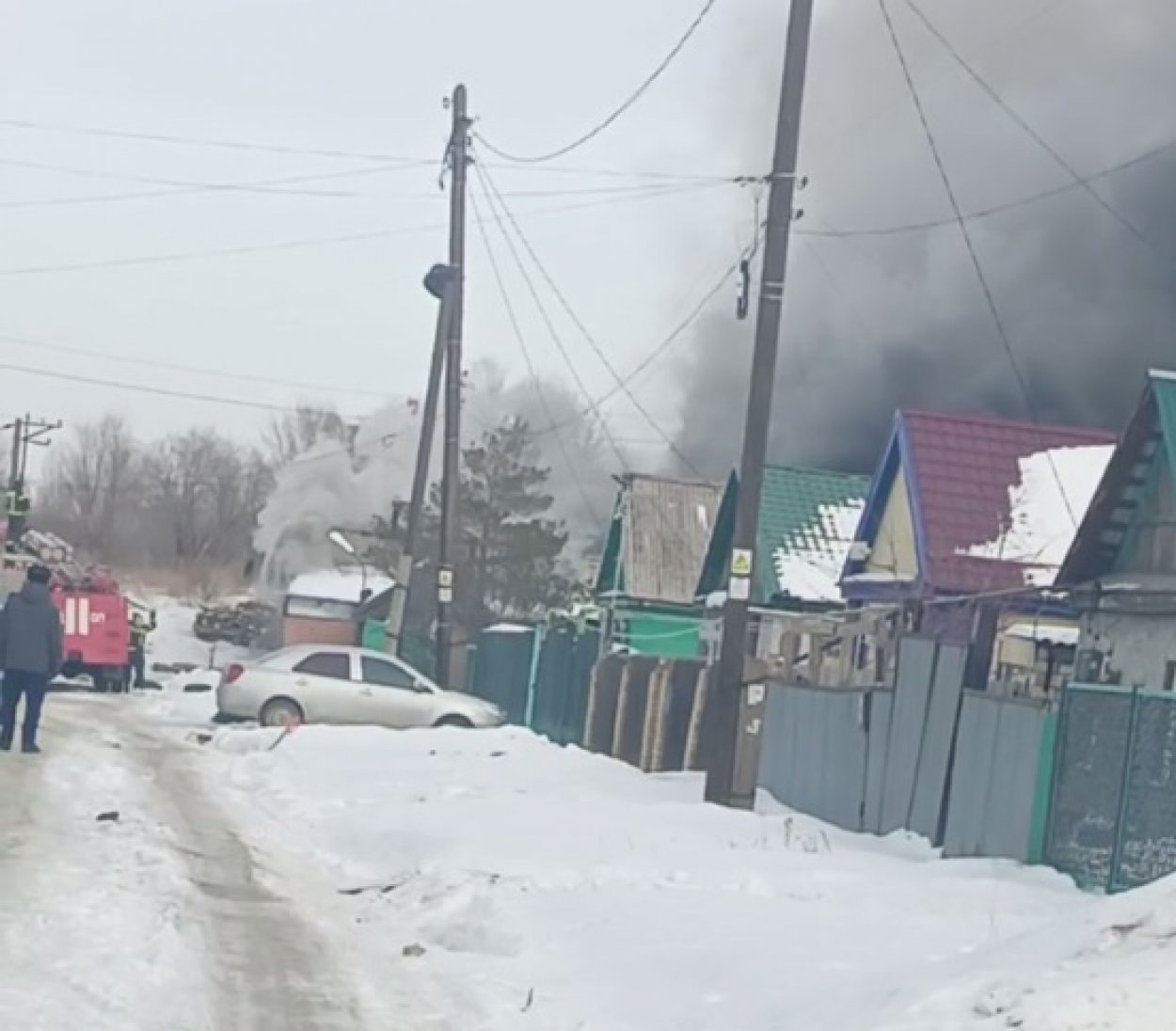 В посёлке Казачий пожар